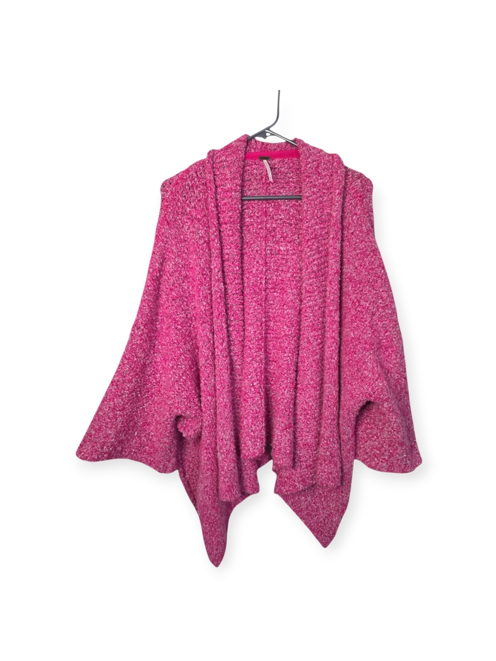 Womens NWOT Free People Slouchy BFF cardigan in prickly pear pink, sz XS